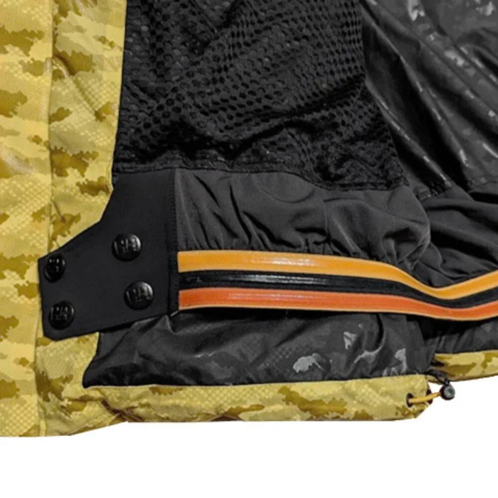 NEW $1000 Helly Hansen HOD Axamer Puffer Jacket & Vest! Yellow Waterproof 600 FL